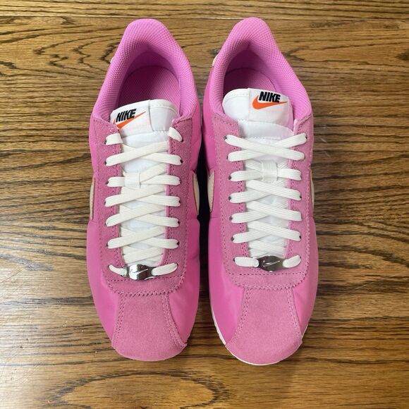 Nike W Cortez Playful Pink White Casual Women's Shoes Sneakers Sizes 7 7.5 8 8.5 - Picture 4 of 6